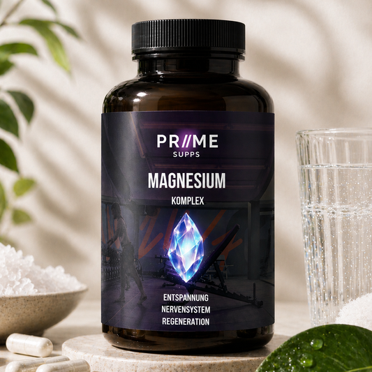 Magnesium Komplex + B6 - Entspannung, Nervensystem, Regeneration - 120 vegane Kapseln