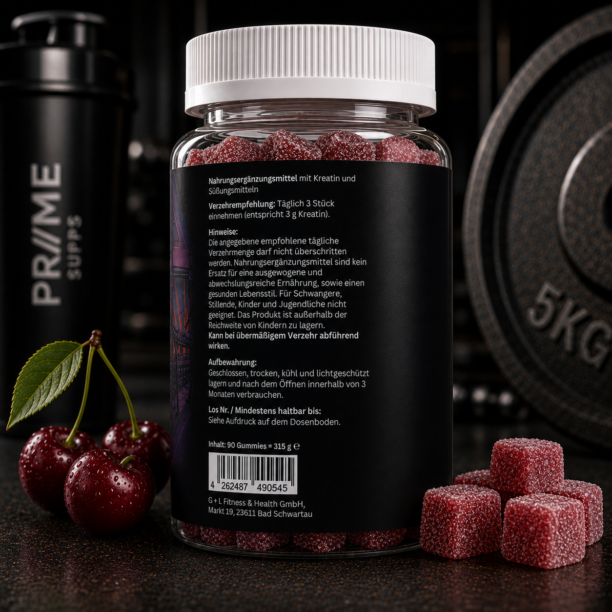 Kreatin Gummies Kirsche