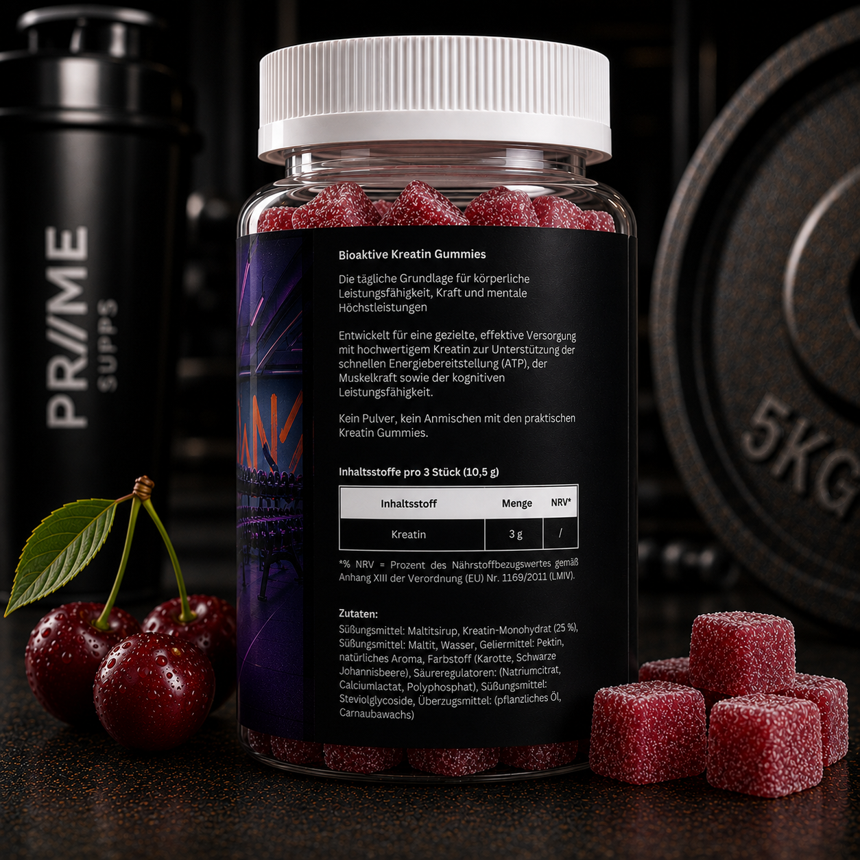 Kreatin Gummies Kirsche