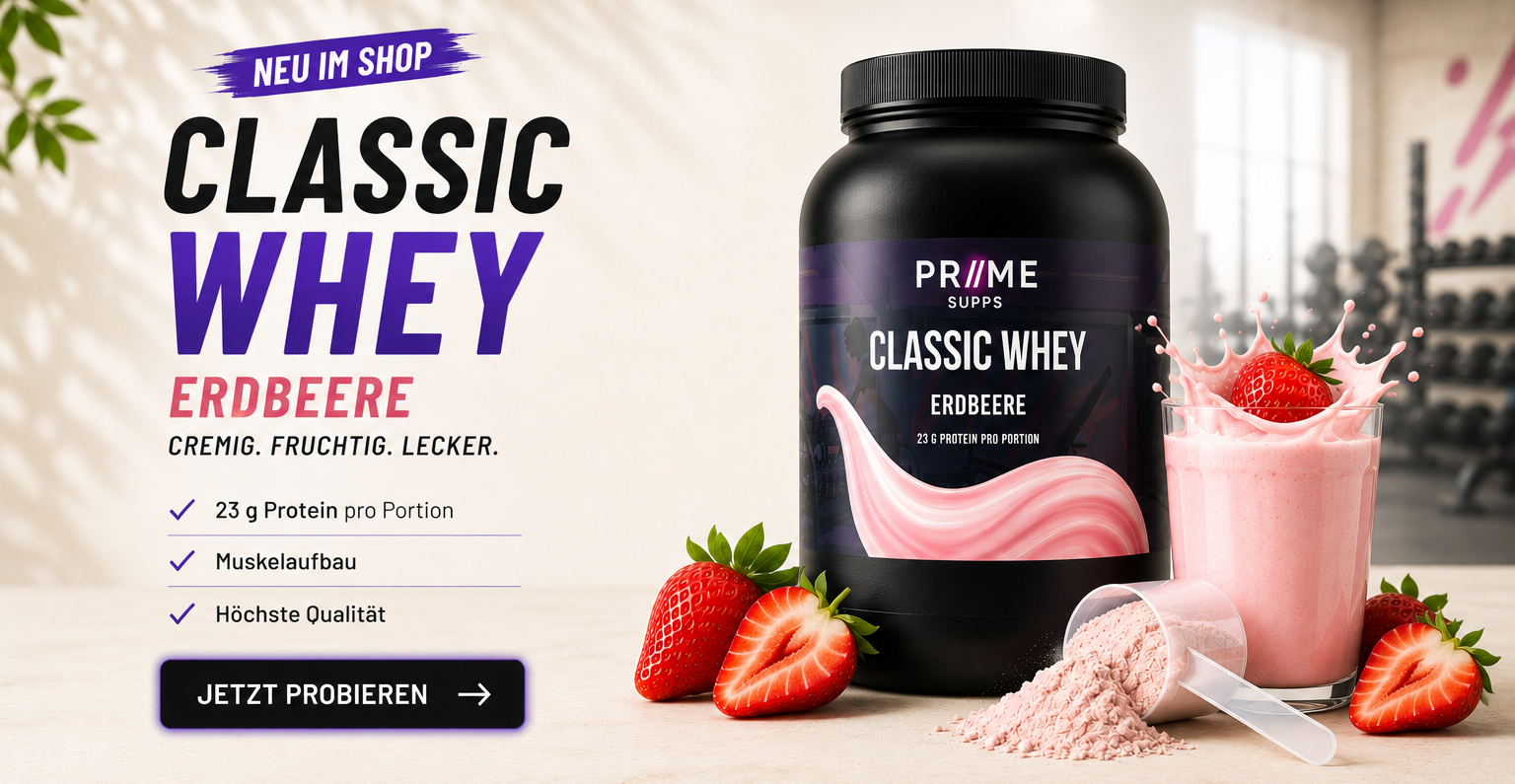 Premium Whey Protein Erdbeere