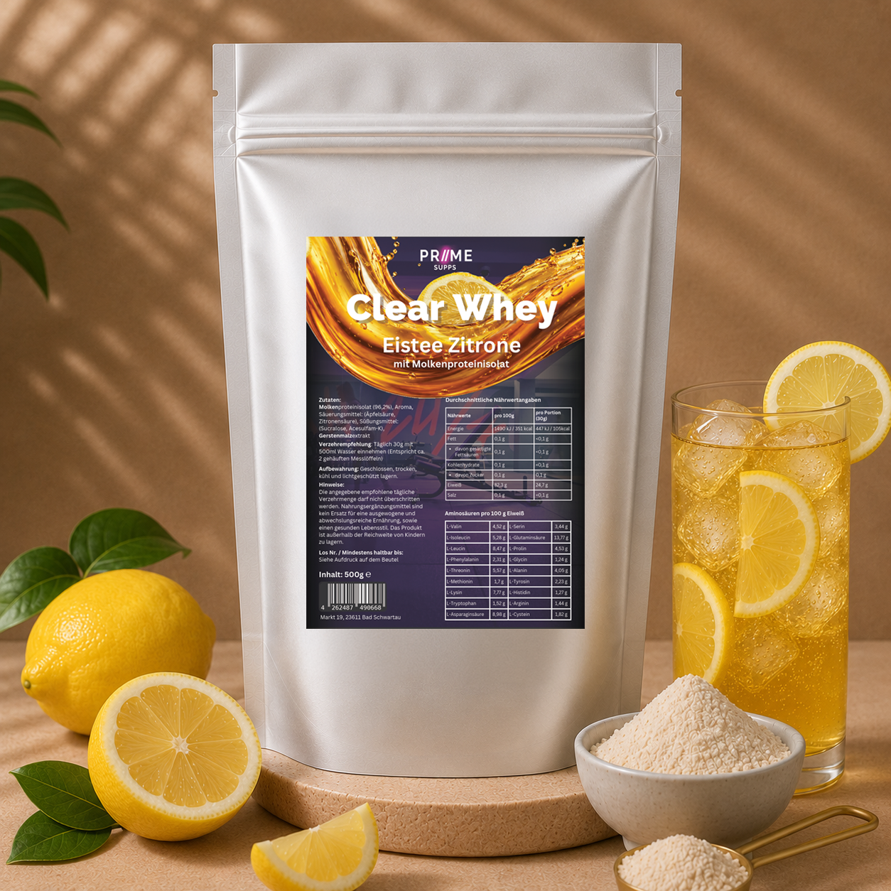 Clear Whey Protein Eistee Zitrone